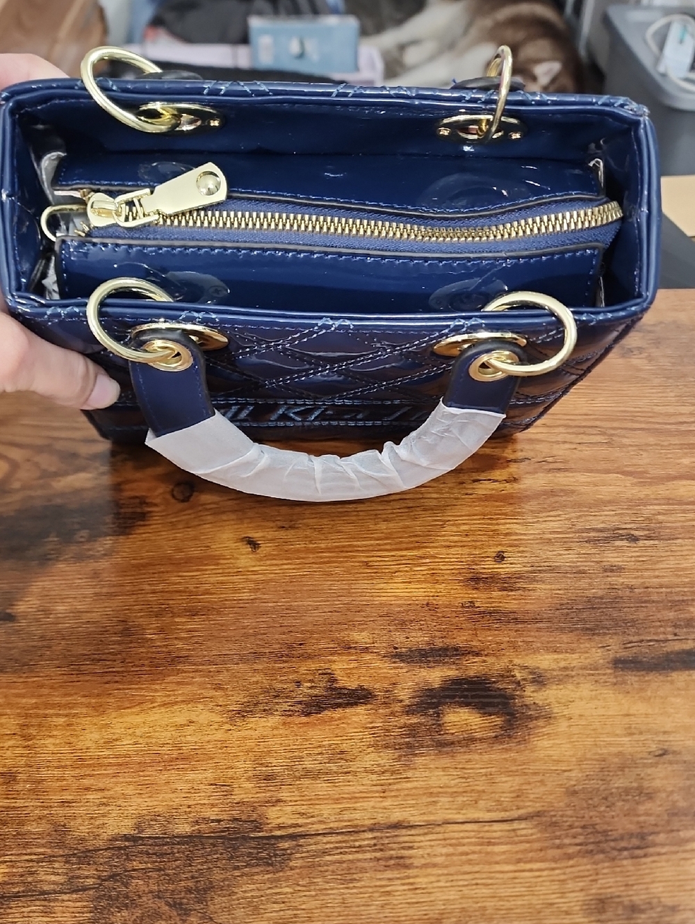 Luxury Crocodile Embossed Handbag, Women's Fashion Tote Bag, Shoulder, Crossbody - Picture 6 of 10